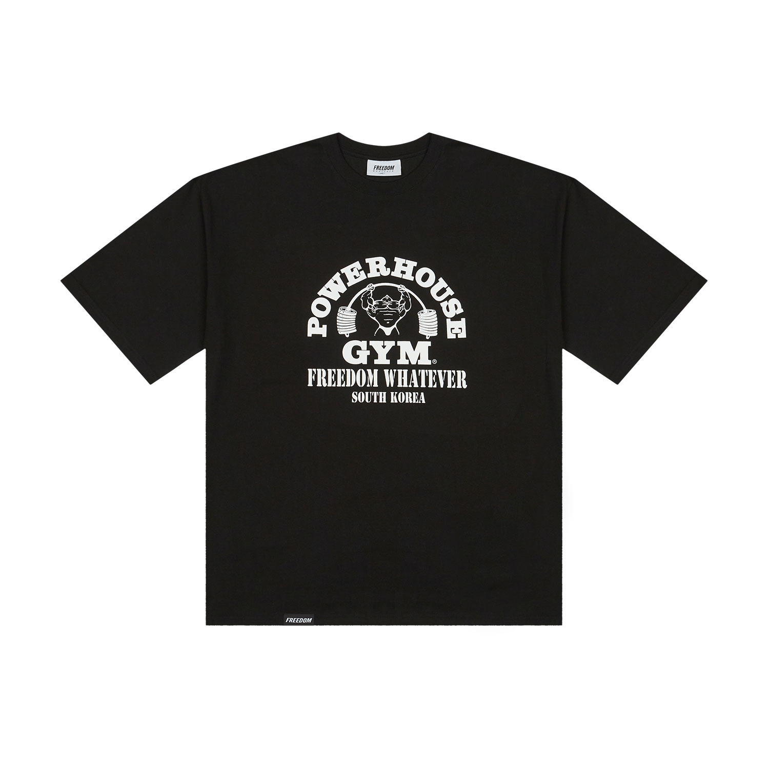 파워하우스 오버핏 티셔츠 (블랙)
